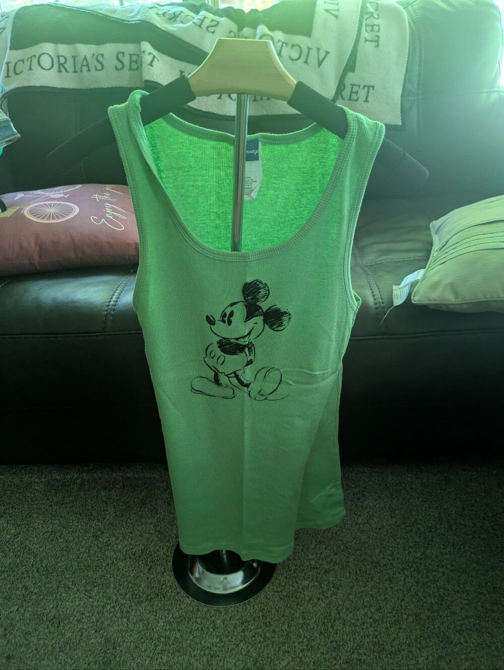 Disney Green Mickey Mouse Tank Top